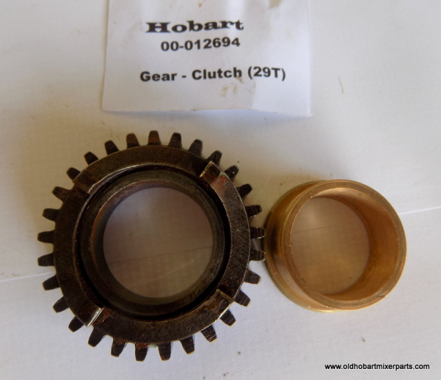 Hobart 00-012694 29 Tooth Clutch Gear 00-012695 Clutch Gear Bearing 29Tooth Gear Used Brass Bearing 